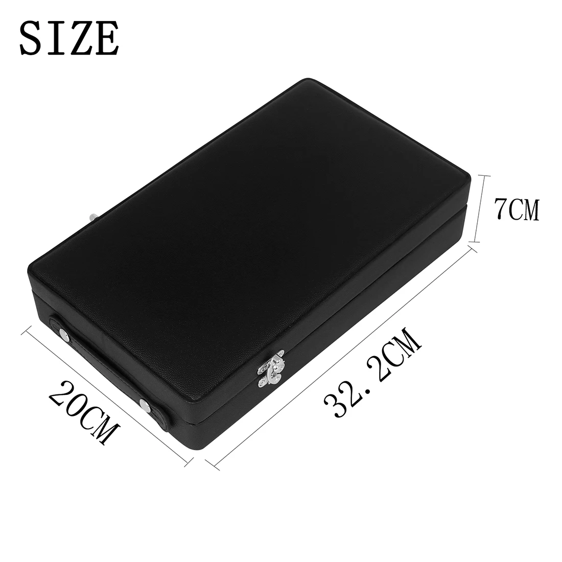 Кожаная коробка для гобоя Коробка хранения Двухслойная пряжка Плюшевый