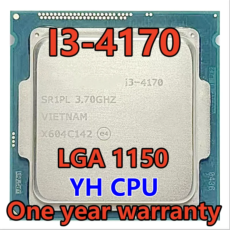 

i3-4170 i3 4170 SR1PL 3.7 GHz Dual-Core Quad-Thread CPU Processor 3M 54W LGA 1150