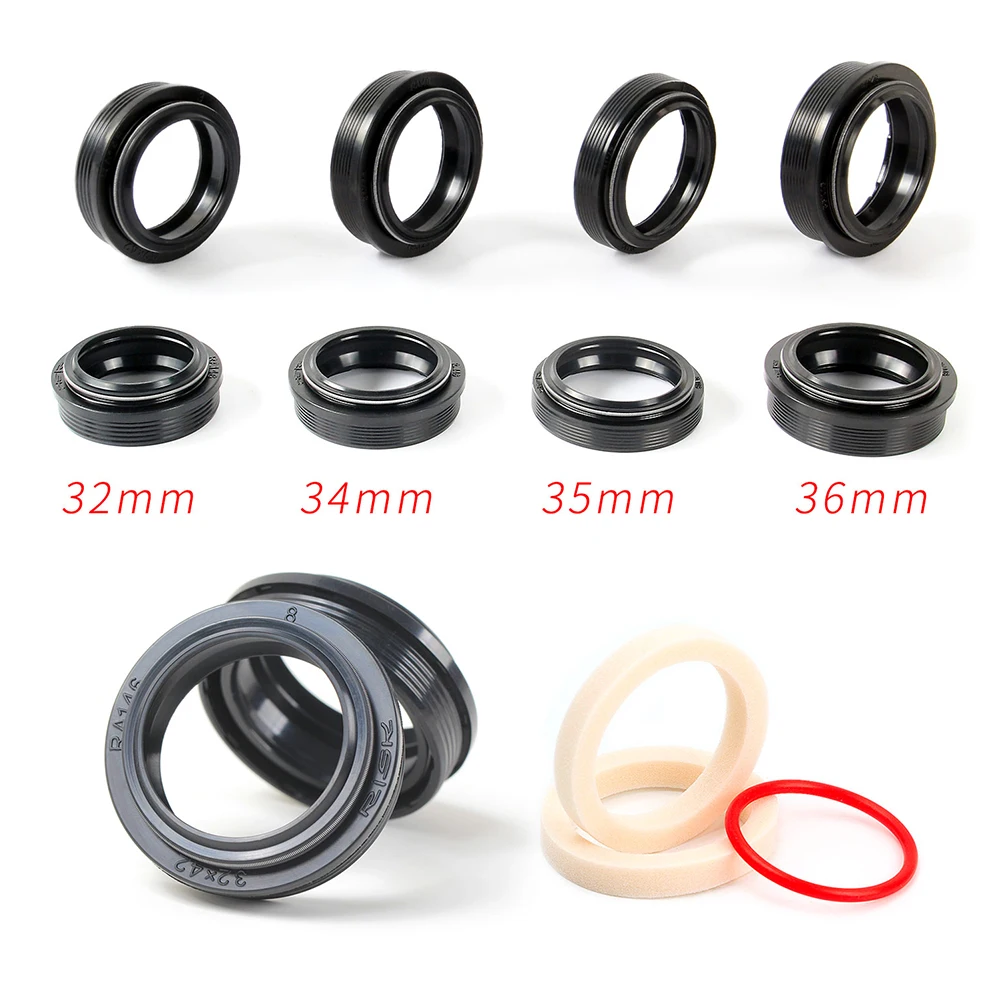 

NEW MTB Bike Suspension Front Fork Dust Seal Kit 34/35/36mm Oil Seal Sponge Ring And 4-in-1 Installation Tool Bike Accessories