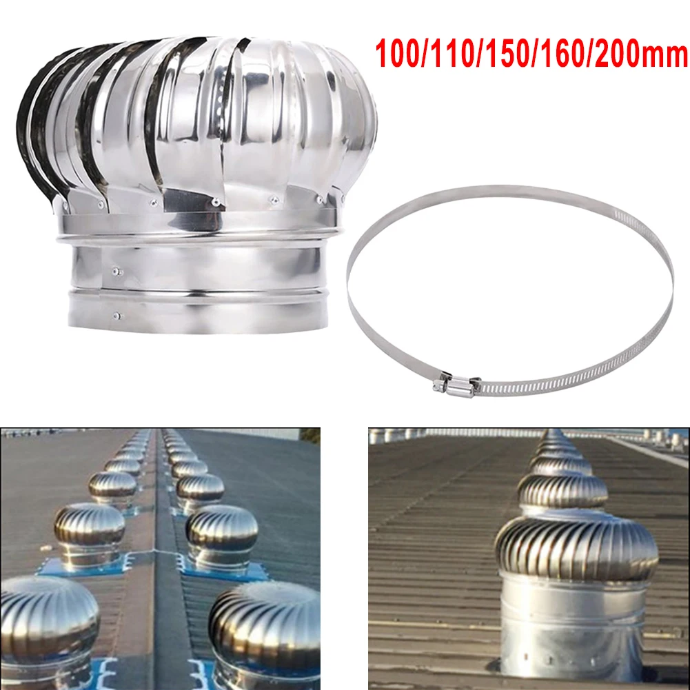 

Chimney Cowl Cap Pot Guard Stainless Steel Flue Pipe Cover Ceiling Air Vent Ventilator Exhaust Grille Cover Outlet Heating Cool