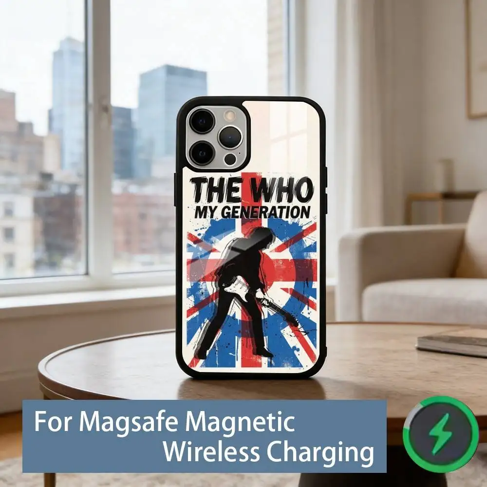 Фото Чехол для телефона The W-Who Band для iPhone 17, 16, 15, 14, 13, 12, 11 Plus, Pro, магнитный, для беспроводной зарядки Magsafe №2