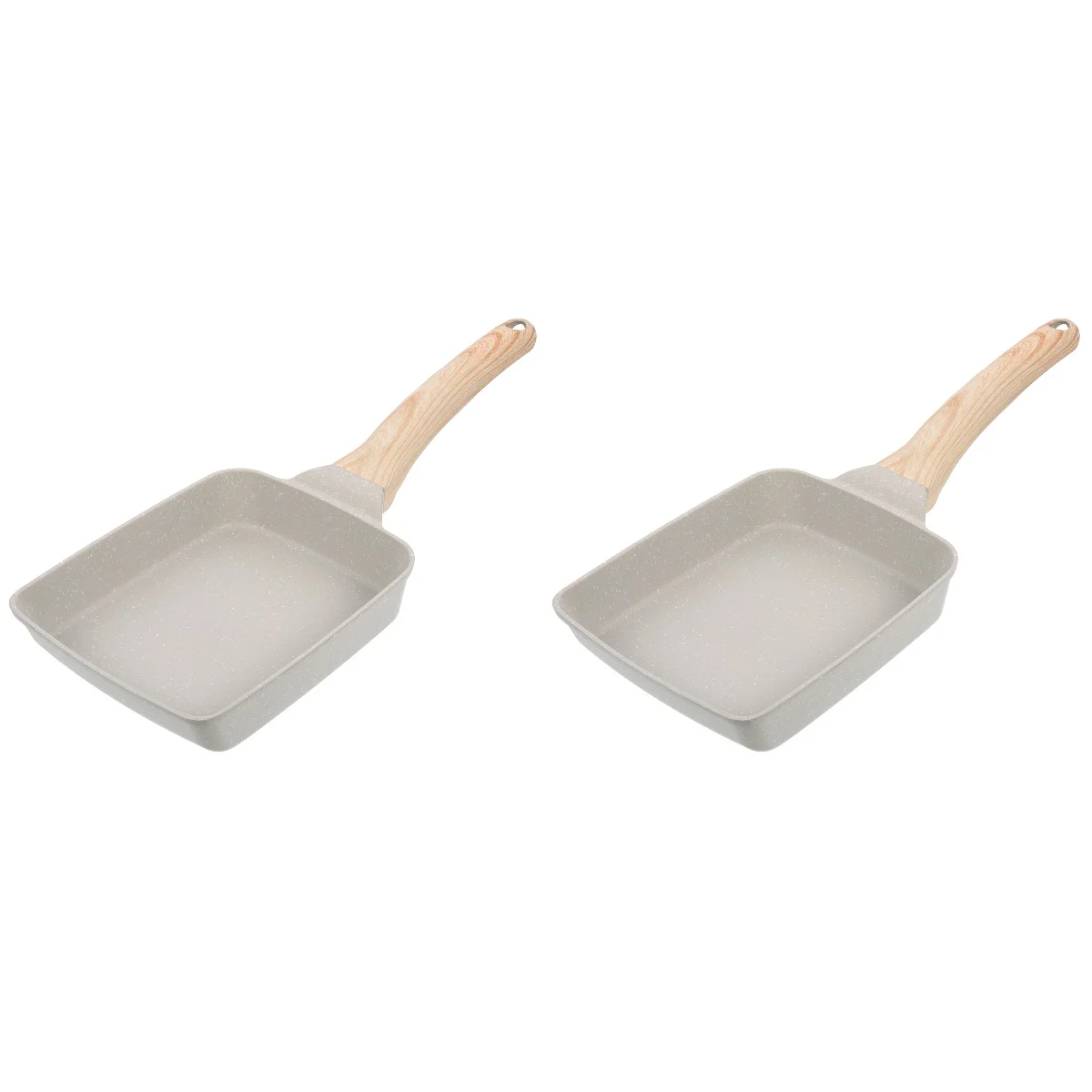 

2pcs Multi-purpose Frying Pan Kitchen Non-stick Pan Stone Skillet with Handle