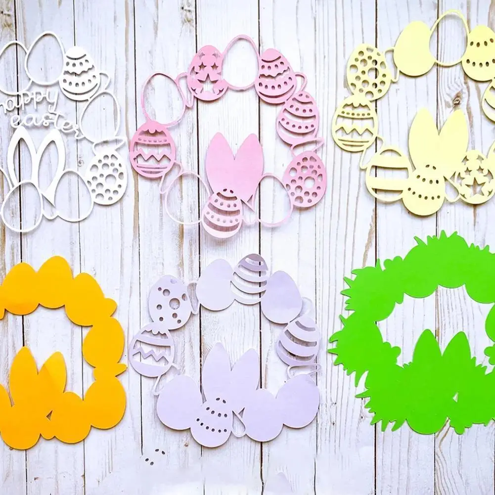 

2022 счастливый Пасхальный кролик, гирлянда для дома и улицы, искусственное украшение для сада, настенное пасхальное украшение для двери, вен...