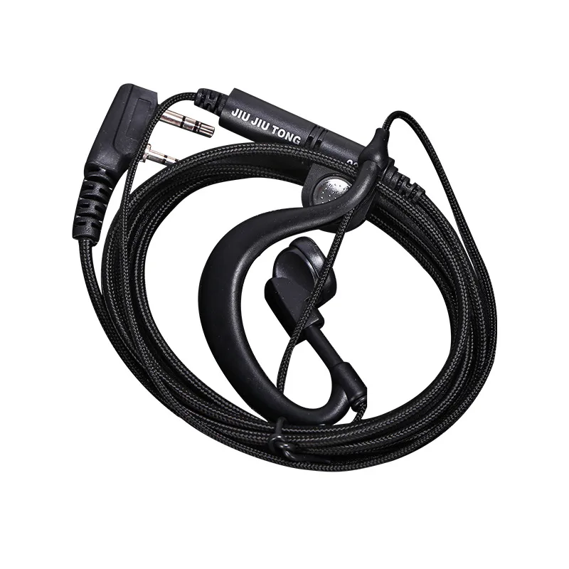 

Walkie-talkie Headphone K Head Universal Noise-cancelling Headset Pull-out Thick Cable Walkie-talkie In-ear Headphone