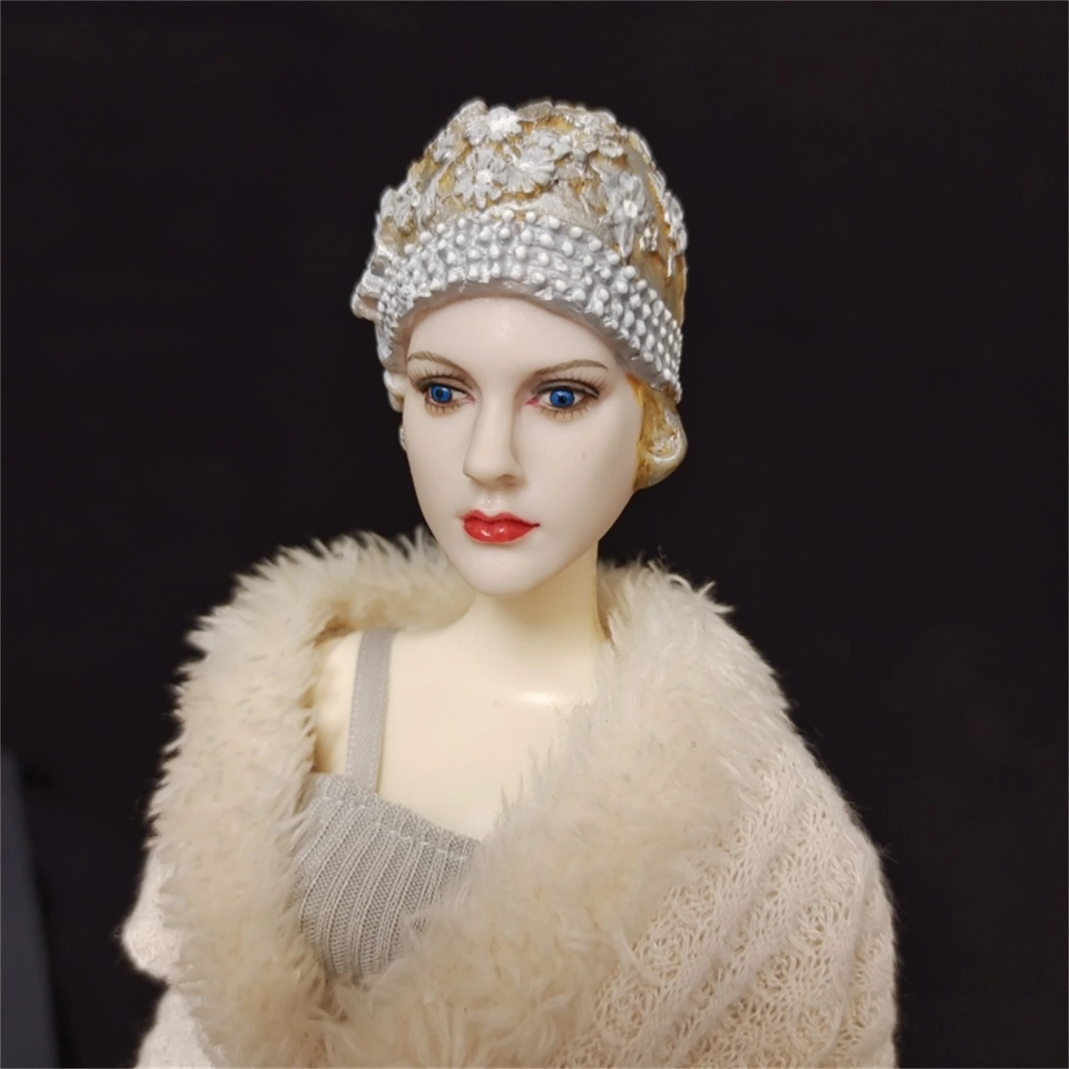 Масштаб 1/6 европейская благородная голова резная бледная кожа сделай сам 12