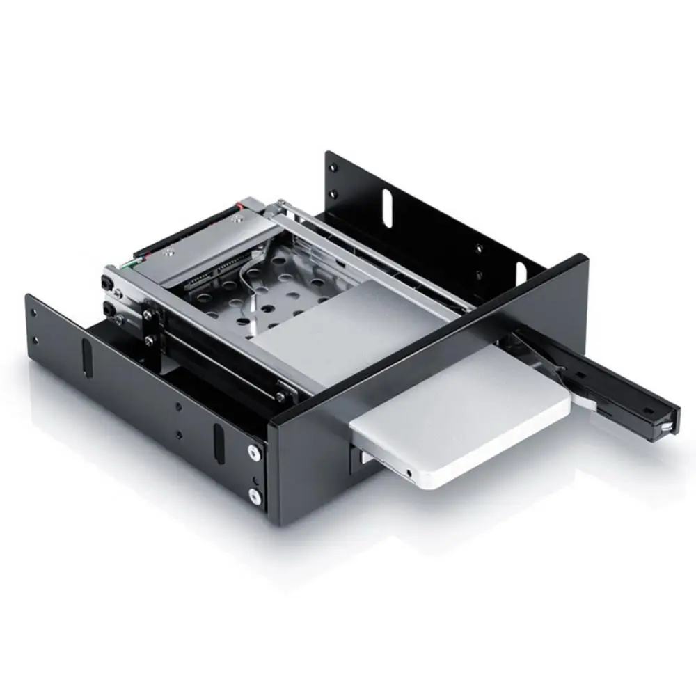 

Mobile SSD 2.5in Hard Drive Enclosure Internal Dual Bay 2.5inch SATA HDD Tray Rack