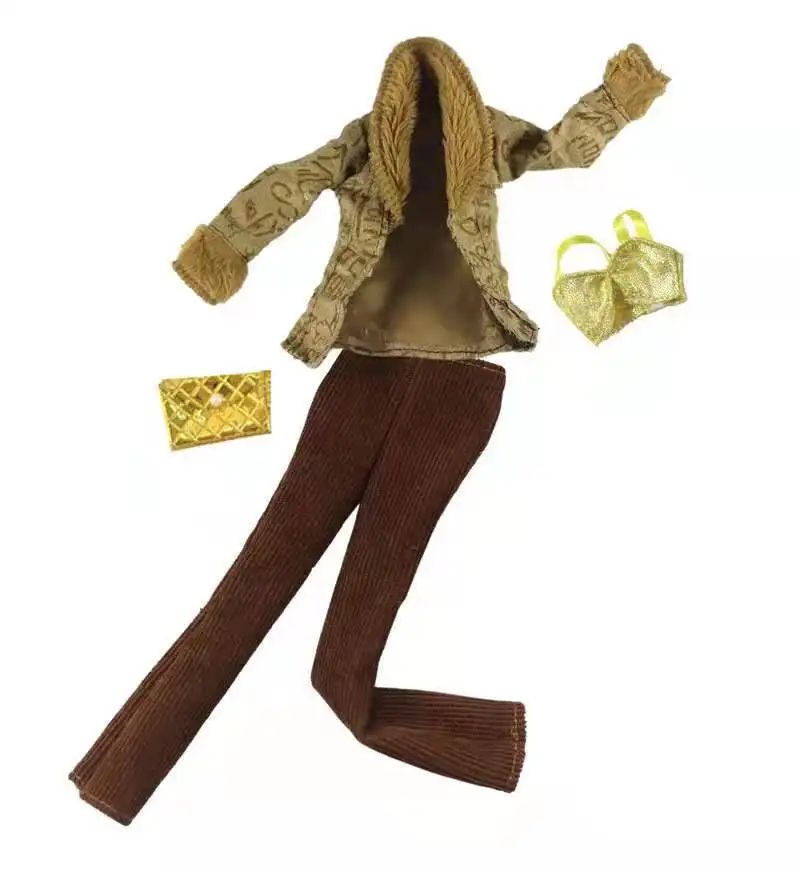 

Yellow Winter 1/6 BJD Clothes for Barbie Doll Outfits Coat Jacket Pants 30cm Dollhouse Accessories Girl Gift Toys for Collection
