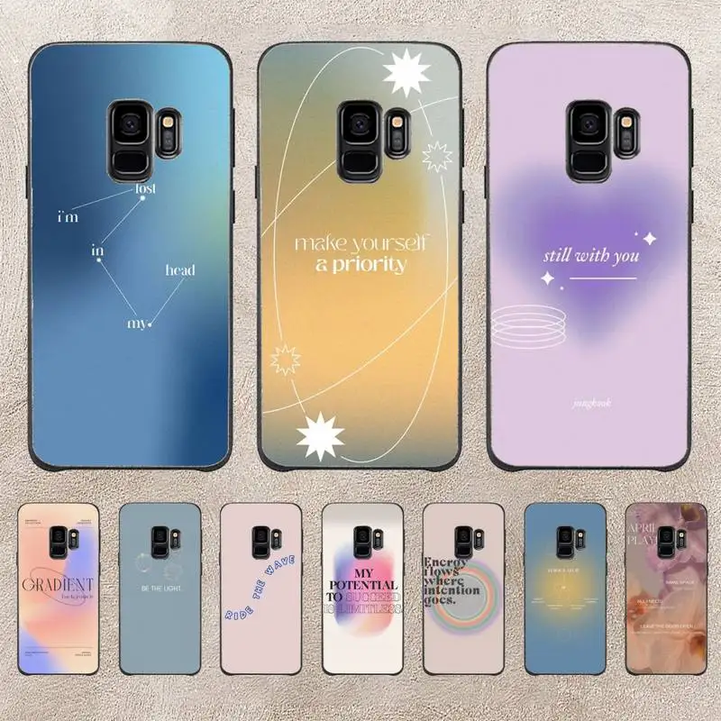 

Happy Nice Gradient Phone Case For Samsung Galaxy Plus S9 S20Plus S20ULTRA S10lite S225G S10 Note20ultra Case