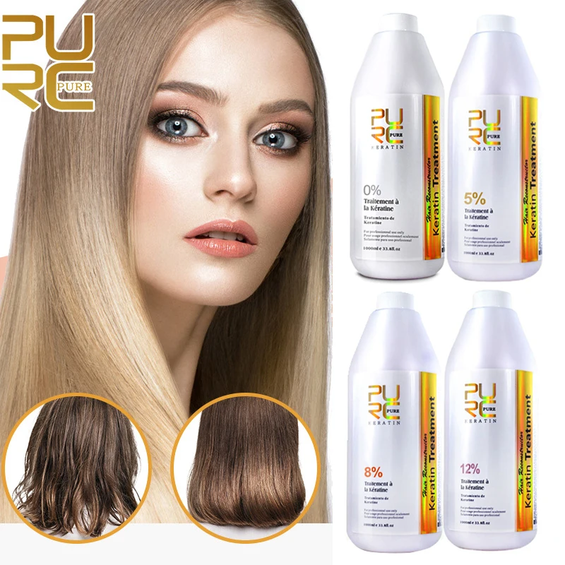 Repair Straighten Damage Brazilian Keratin 0% 5% 8% 12% Formlain pure Chocolate Treatment and Purifying Shampoo Hair Product