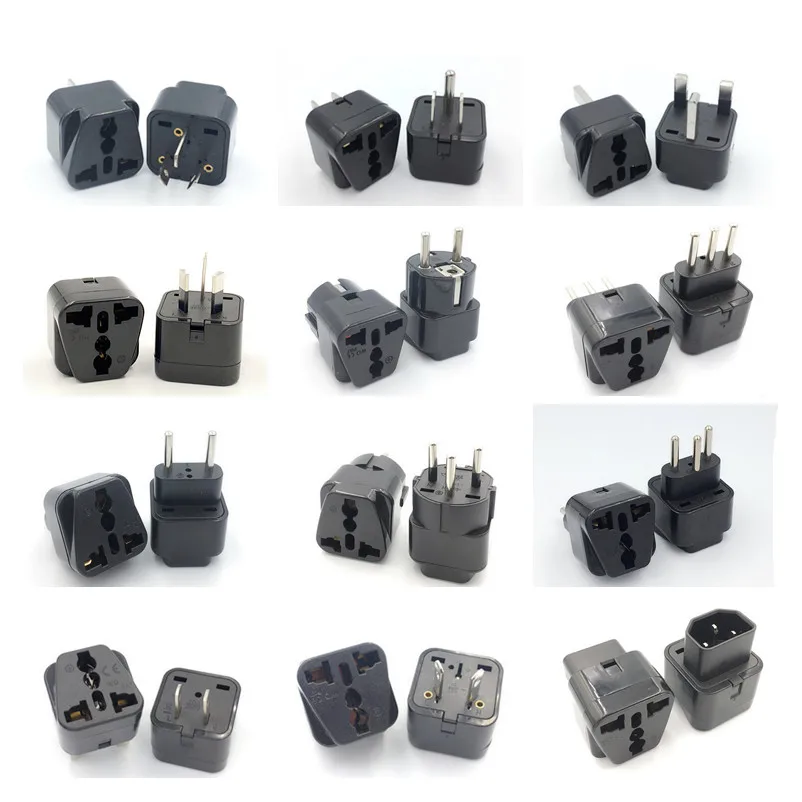 Au Eu To Us Uk Usa Adapter Plug Japan Israel Brazil India Travel Converter