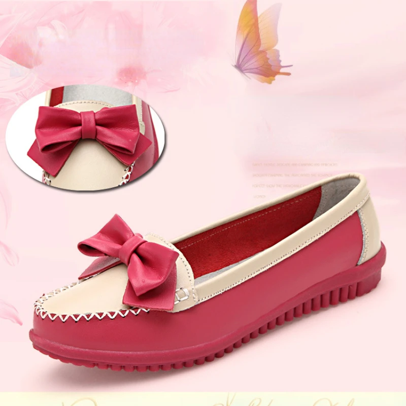 Women Flats Leather Breathable Casual Shoes Spring Autumn Female Shoes Fashion Comfortable Slip-On Lazy Shoes Zapatos De Mujer