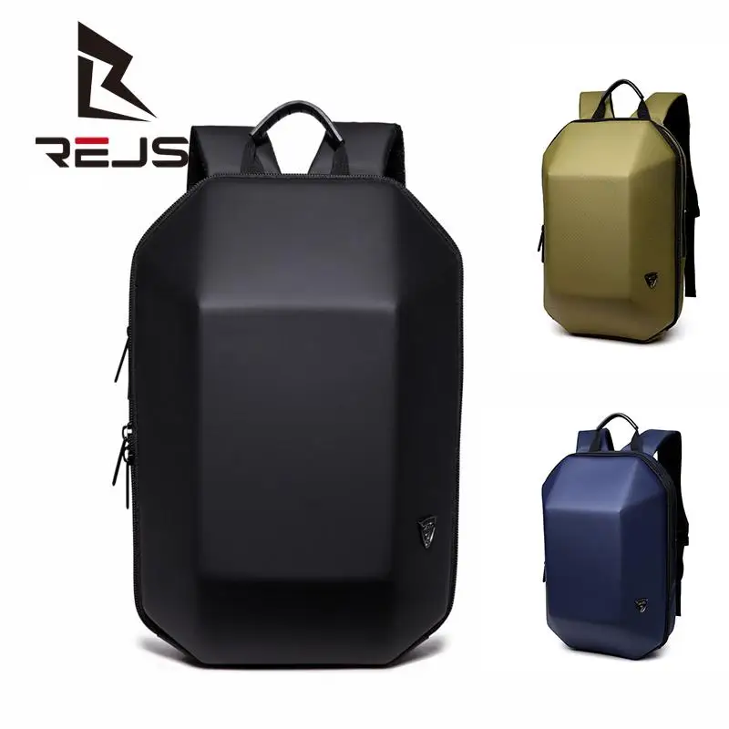 

REJS Man Backpack Waterproof Laptop Backapck 14 Inch Vintage Business Travel School Backpacks Fashion Bagpack Motorcycle Bag