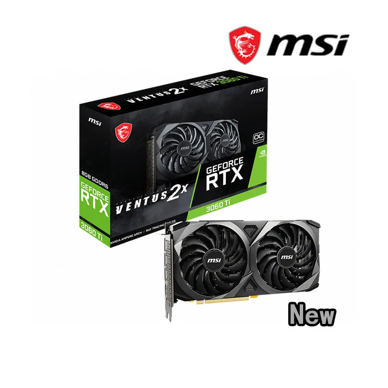 Новый MSI GeForce RTX™3060 Ti VENTUS 2X GAMING X TRIO SUPRIM 8 ГБ GDDR6 GDDR6X поддержка AMD Intel Настольный ЦП LHR |