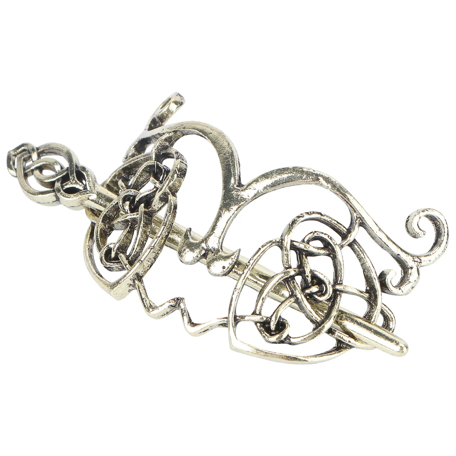 

2 Pcs Hair Fork Accessory Girls Elegant Headdress Headgear Creative Stick Accessories Metal Hairpin Miss