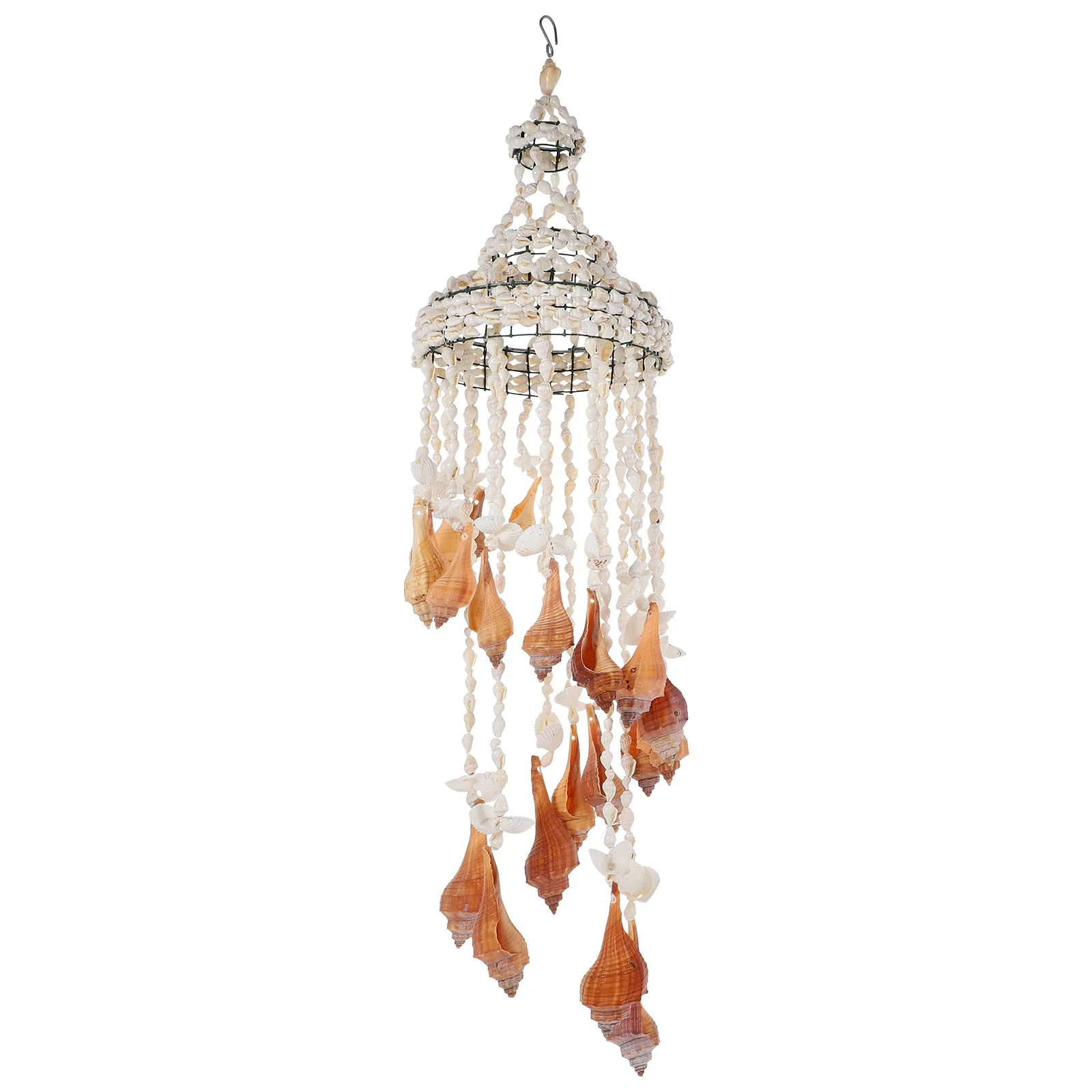 

1Pc Household Wind Chimes Stylish Shell Wind Chimes Hanging Random Shape (White)