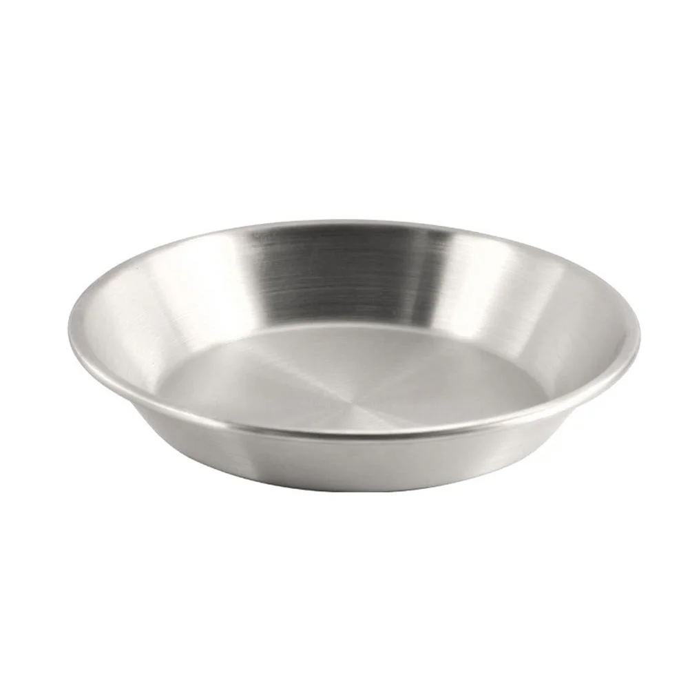 

Pizza Cooking Pan Metal Steak Tray Pasta Serving Plate Round Baking Pan Snack Serving Plate Metal Food Plate