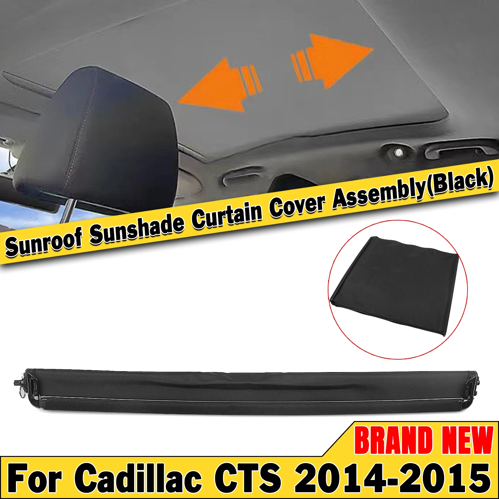 

Автомобильная Солнцезащитная занавеска в сборе, черная шторка, купол для кадиллака CTS 2014-2015, 4 двери