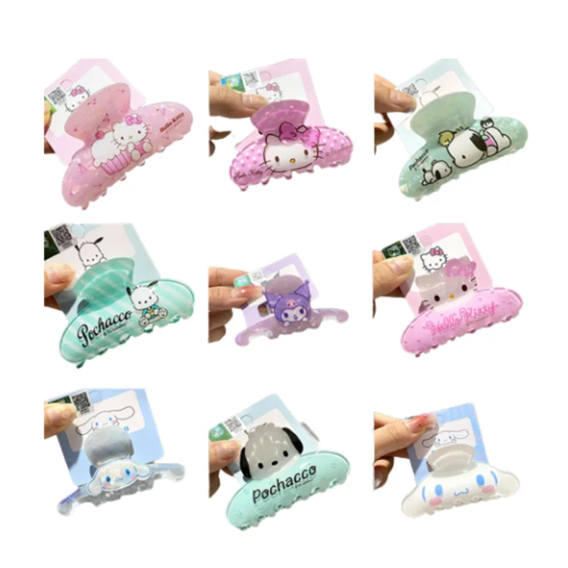 

Женский и детский головной убор Sanrios, милый головной убор в стиле аниме Hello Kitty премиум-класса, аксессуары для одежды