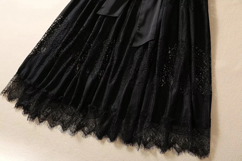 Элегантные и красивые женские платья MIUXIMAO 2023 Модное Длинное кружевное платье в