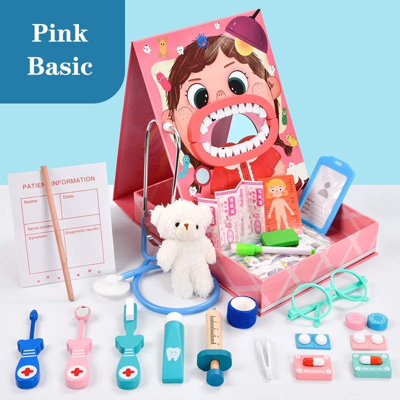 

Kids Doctor Game Box Pretend Play Simulation Dentist Hospital Nurse Medical Toy Role Playing Educational Toys For Boy Girl Gift