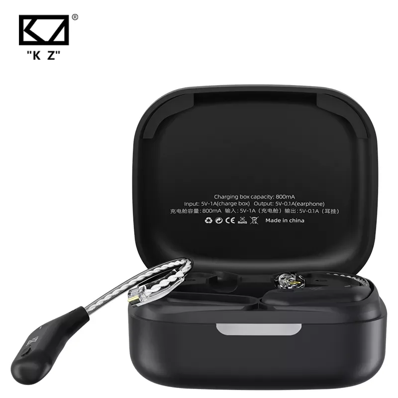 

KZ AZ09 Bluetooth 5.2 беспроводной обновленный кабель HIFI беспроводной ушной крючок с зарядным чехлом для наушников KZ TRN CCA гарнитура