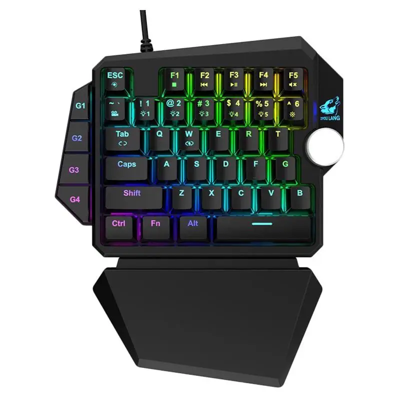 

Gamer keyboard hand keyboard mechanical keyboard keycaps number laptop with backlight wired for office Pc gaming accessories