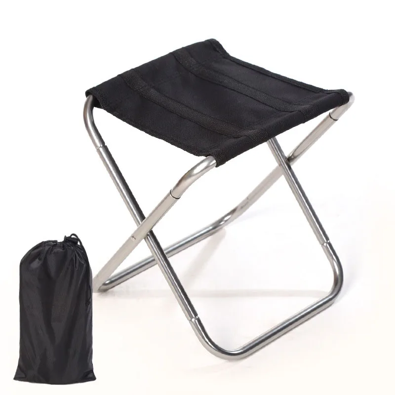 

Portable Small Folding Fishing Chair Picnic Camping Stool Foldable Aluminium Cloth Outdoor Easy Carry Furniture