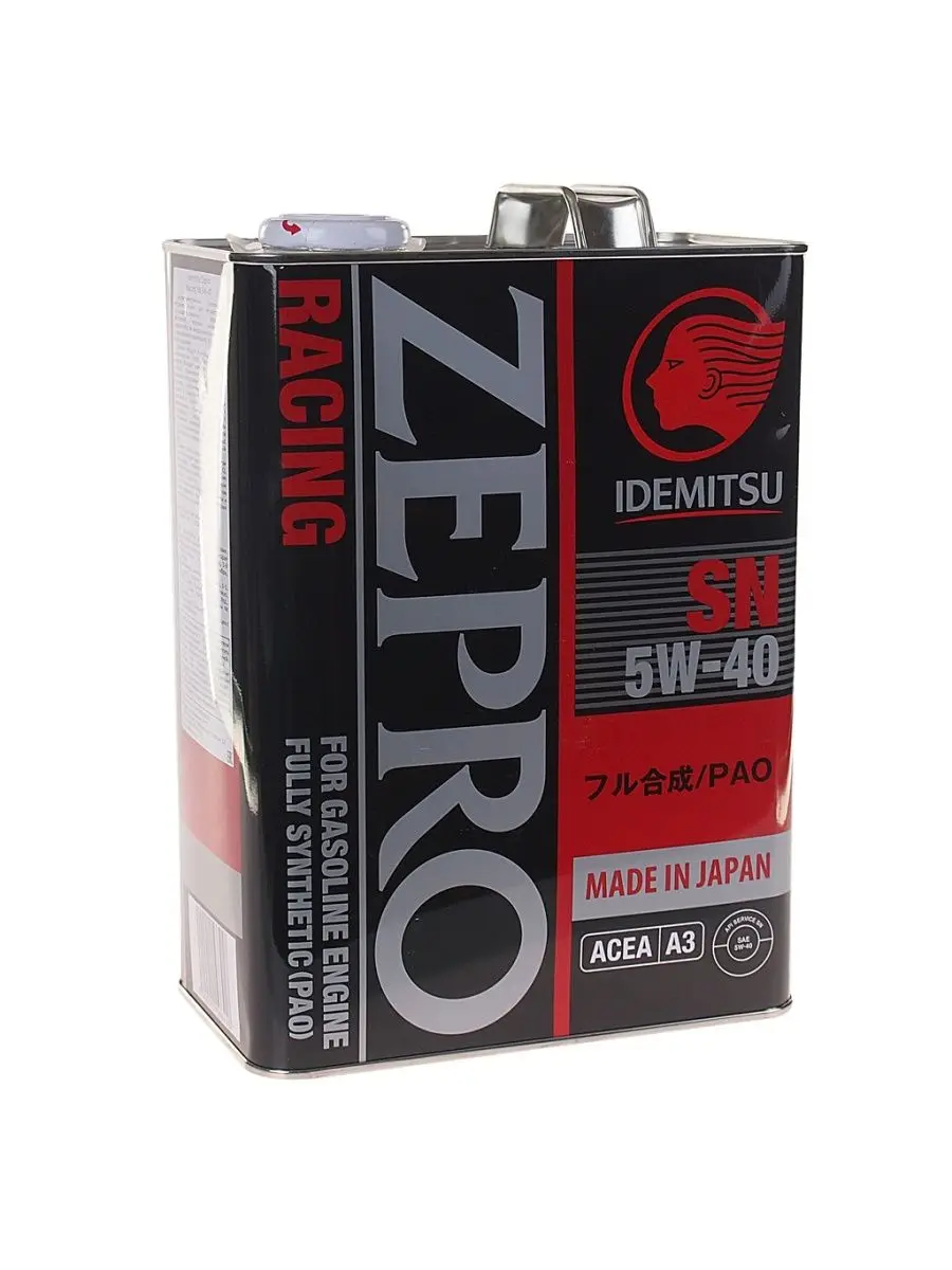 Вмпавто 5w40 отзывы. 3585-004 Idemitsu. Идемитсу зепро 5w40 полусинтетика. Idemitsu Zepro Racing 5w-40. Масло моторное Zepro Euro spec SN/CF 5w-40 4 л Idemitsu 1849004.