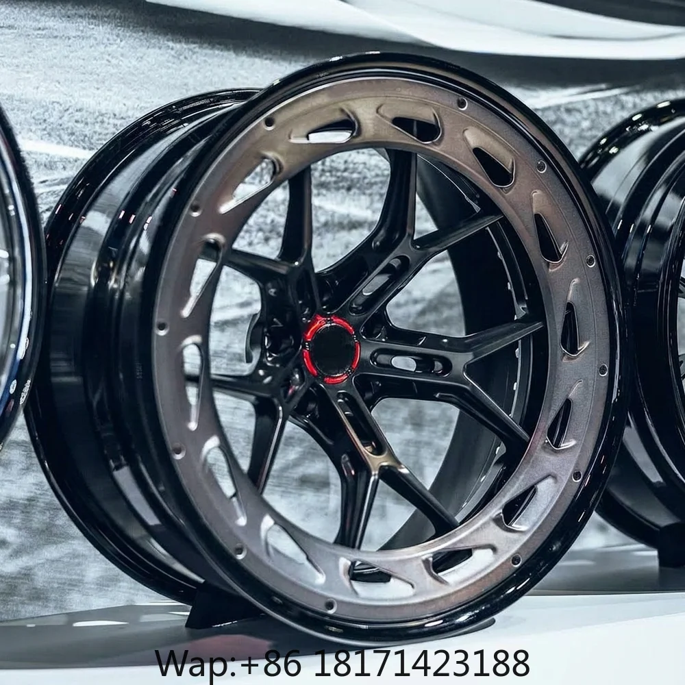 Фото 【Хит продаж】Кованые диски из 1, 2, 3 частей, 19, 20, 21 дюйм, на заказ, PCD 5x112, 5x130, аэродинамический обод в стиле RFG25, колесо для легкового автомобиля Porsche, Audi. №5