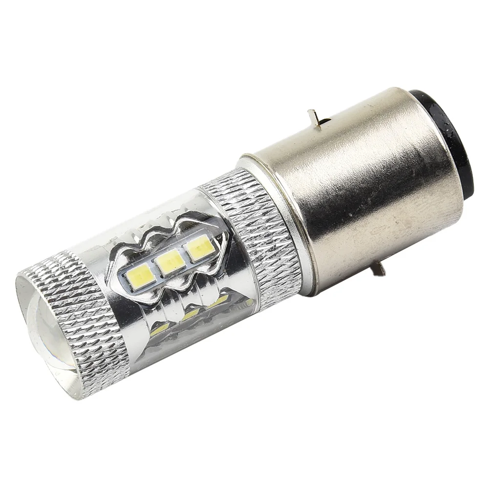 Fog Light Bulb 6000-6500K 80W Accessories BA20D H6 DC 12-24V DRL LED Headlight Motorcycle Bike Moped