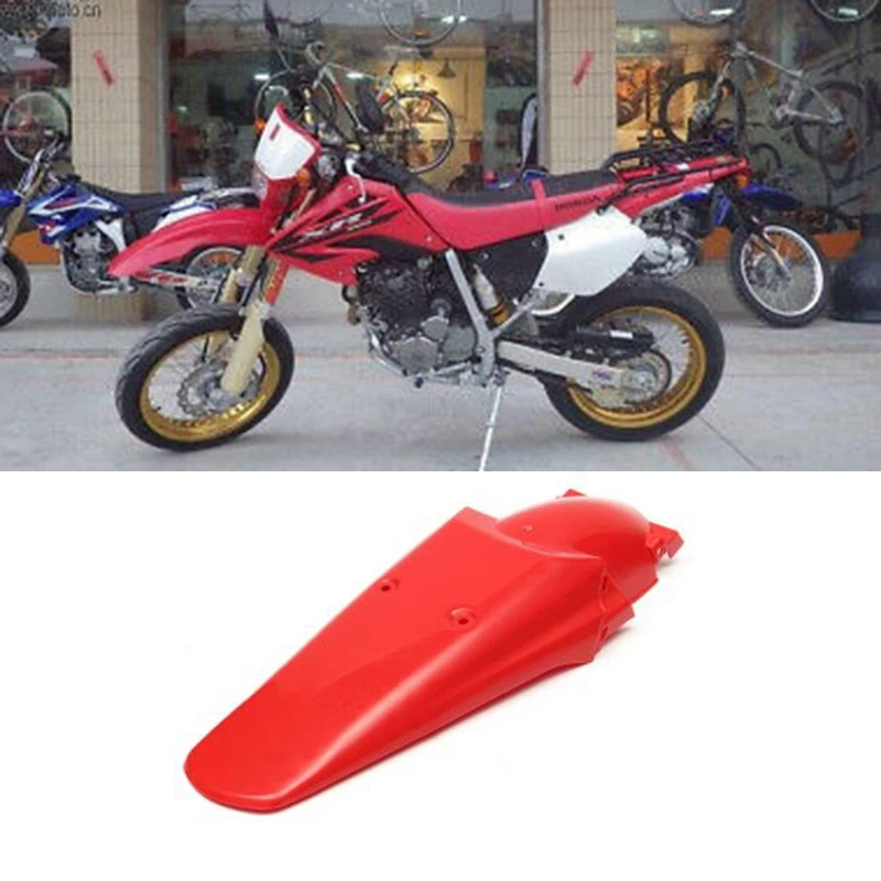 Брызговик заднего колеса для мотоцикла Honda XR250 XR400R Yamaha YZ WR250 450F Kawasaki KL250 красный