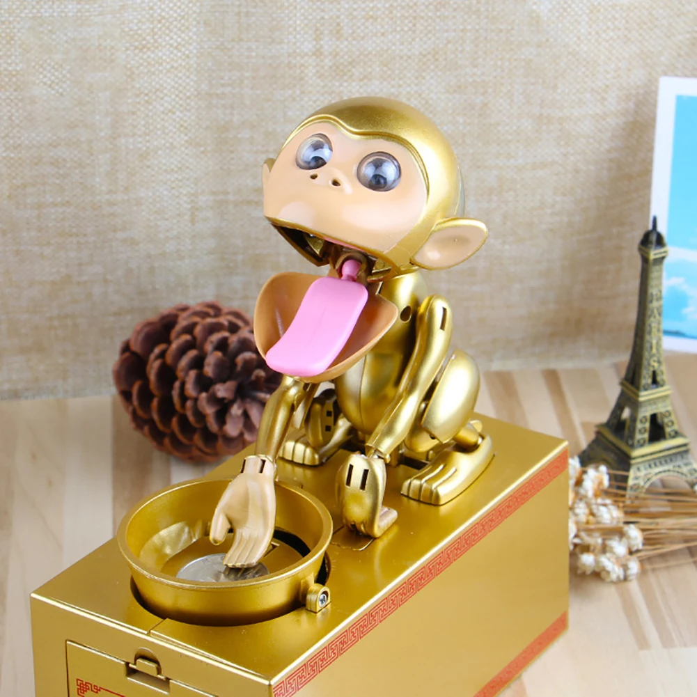 

Cartoon Monkey Money Box Coin Box Kids Money Bank Toy Gift for Children Coin Piggy Money Saving Box Children Money Bank Home Dec
