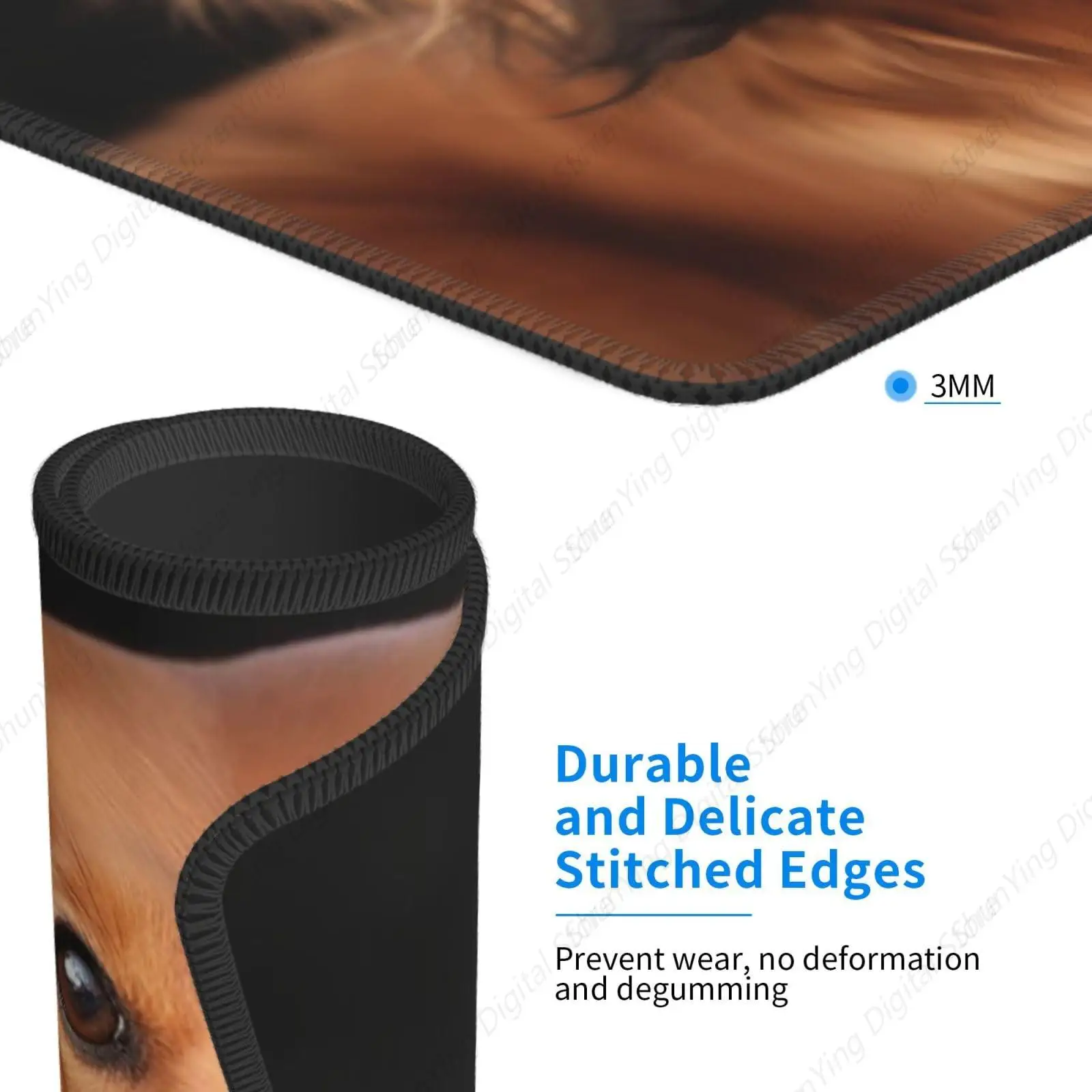 Мужские и женские коврики для мыши с длинными волосами колбаса собака настольные