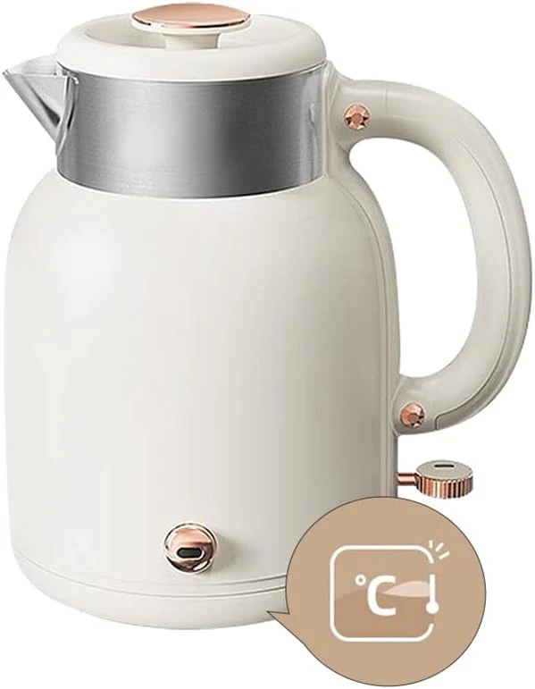 

ZDH-C15C1 Kettle for Coffee & Tea, Stainless Steel Hot Water Boiler with Keep Warm Function, Auto Shut-Off, BPA Free, 1.5l,