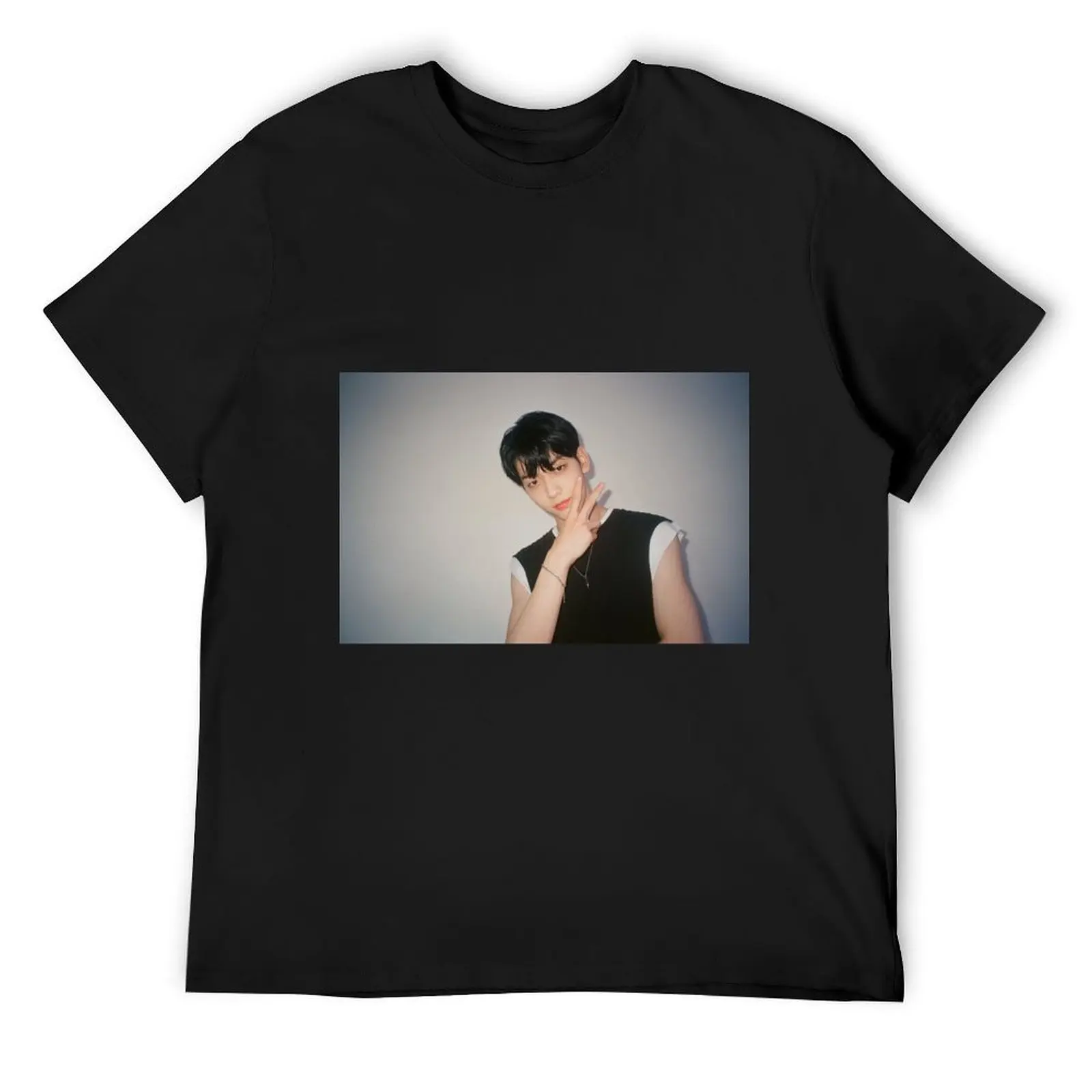 TXT Soobin T-Shirt винтажные быстросохнущие мужские высокие футболки