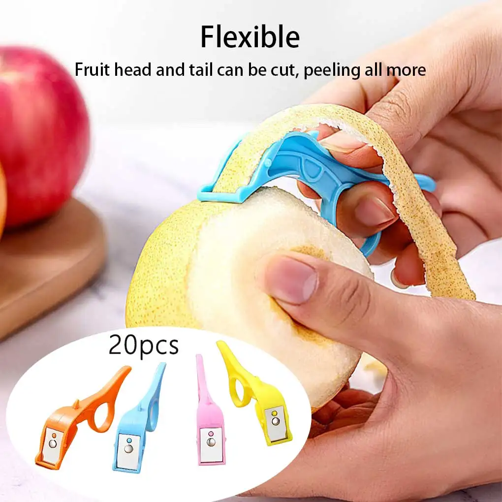 

20Pcs Fruit Peelers Vegetable Ring Slicer Peeling Tools Household