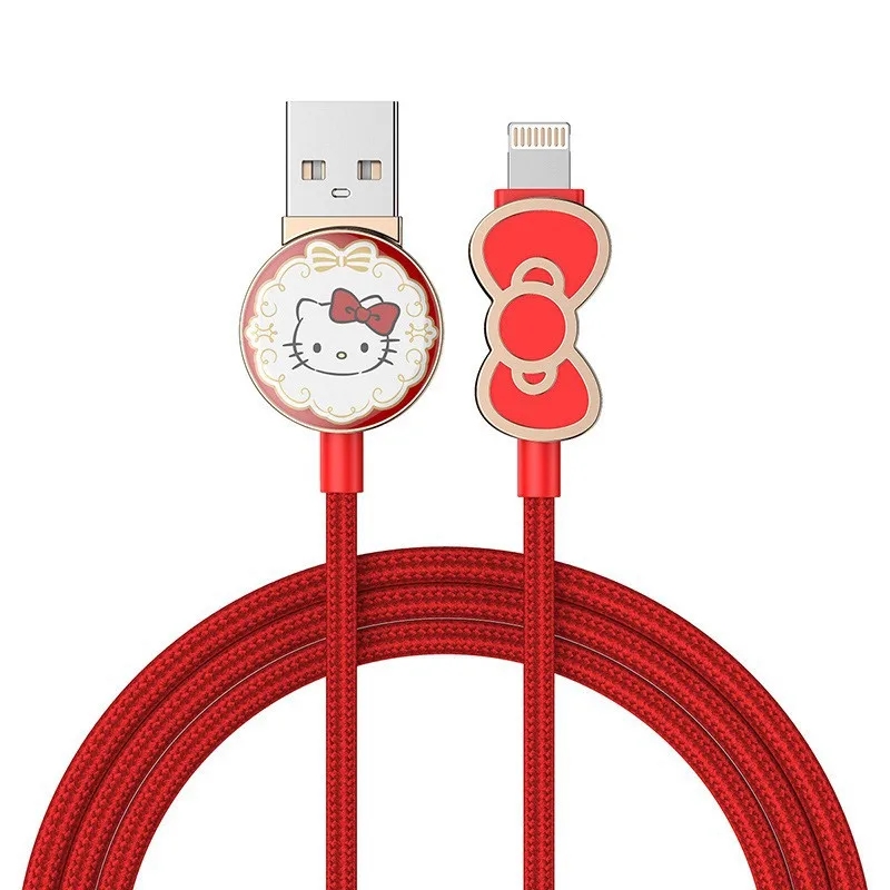 Кабель для передачи данных HelloKitty Apple type-c кабель Android цинковый сплав 3D Головка