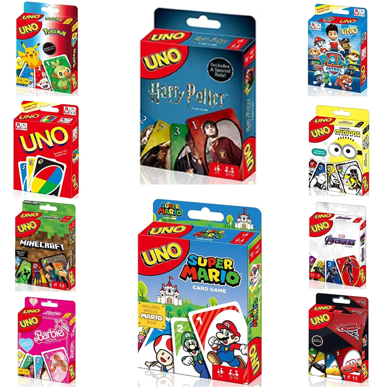 ONE FLIP The Uno Настольные игры Игральные карты UNO Harry Narutos TOTORO Рождественская карточная