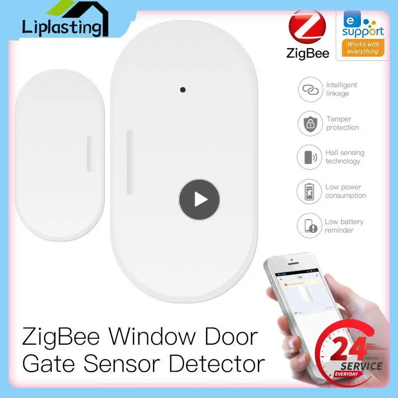

1~8PCS Door Magnetic Sensor Zigbee Smart Window Door Gate Detector App Control Smart Home Security Alarm System Wireless