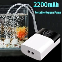 aquarium air oxygen pump compressor mini fish air pump tank portable usb charging exhaust ultra mute outdoor fishing supply