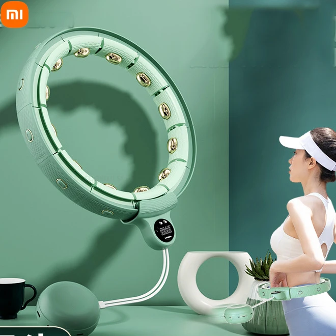 

Xiaomi Youpin Smart Hula Hoop Silent Will No Drop Weight Hula Hoop Lazy People Thin Waist Belly Fitness Device Home Fat Burning