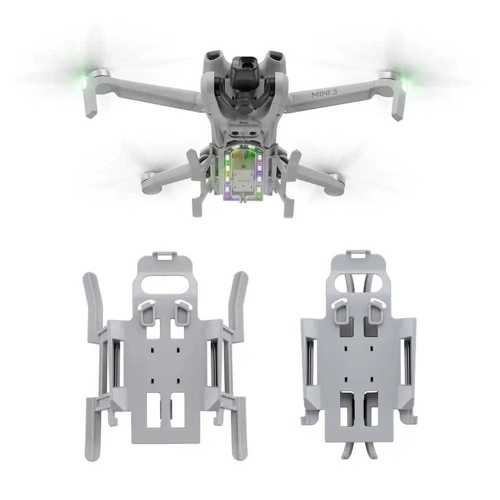 

Luminous Landing Gear Compatible For Dji Mini 3 Drone Foldable Heightened Tripod With Led Light Training Tripod