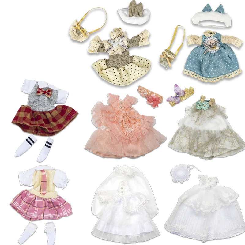 

New 19cm Bjd Doll 1/8 Universal Clothes Can Dress Up Fashion Doll Clothes Suit DIY Children's Best Gifts