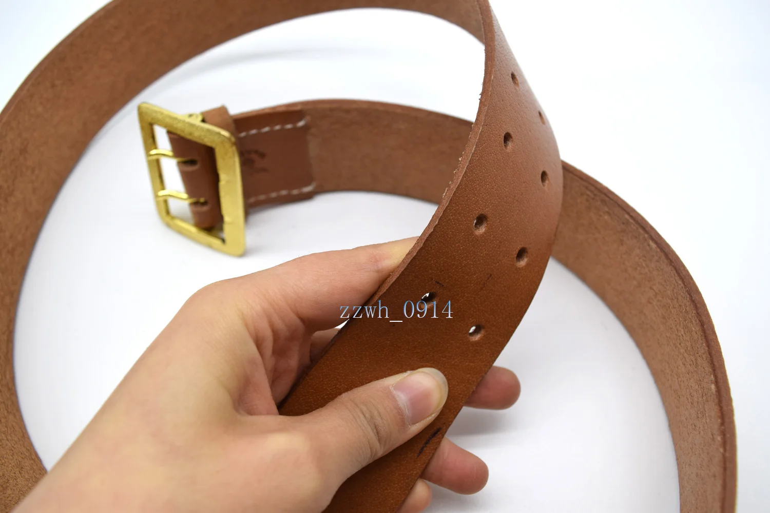 Немецкий офицер времен Второй мировой войны вермахт двойной ремень с золотой