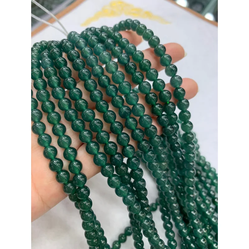 Опасный нефритовый синий 6 м круглый 108 Будда бусины водонепроницаемый