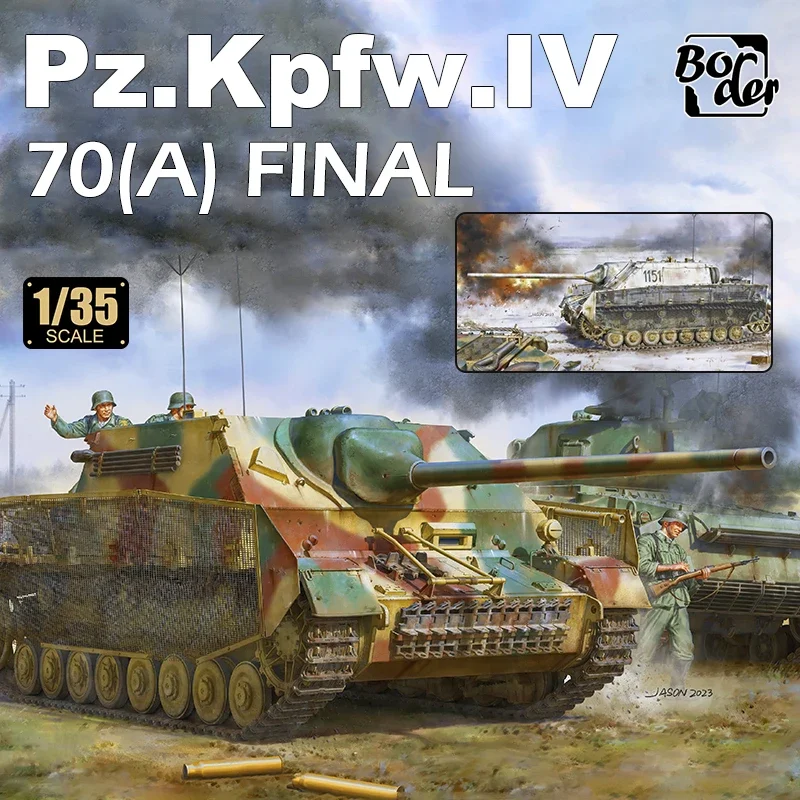 Бордюрная модель BT-026 немецкий Pz.Kpfw.IV L/70(A) финальная сборка 1/35 набор моделей в