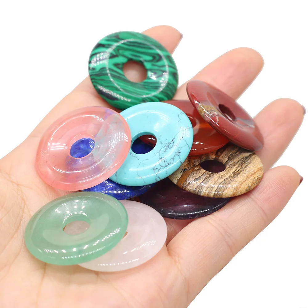 

1pcs Natural Stone Agates Quartz Beads Sodalite Lapis lazuli Stone Beads for DIY Jewelry Making Bracelet Necklace Size 30x30mm