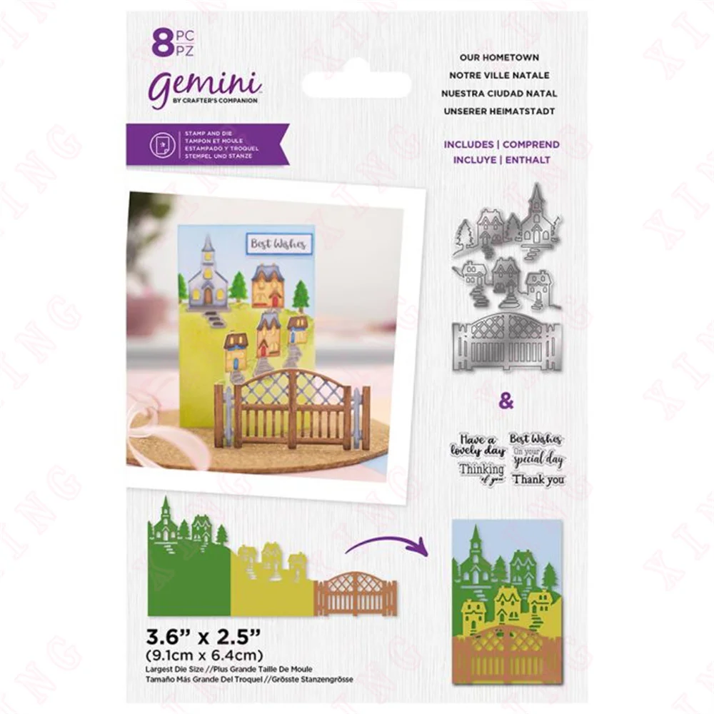 

Diy Paper Card Album Molds Metal Cutting Dies Decoration Scrapbook Embossing Craft 2022 New Template Arrival Our Hometown Stamps