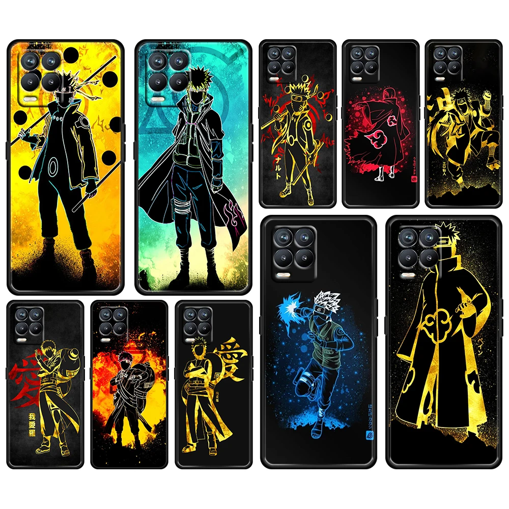 

Naruto Anime Cartoon For OPPO Realme GT Neo Master Edition 9i 8 8i 7 Pro C21S Narzo 30 5G Funda Soft Black Phone Case Cover Capa