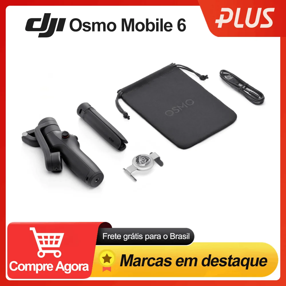 3-осевой Ручной Стабилизатор DJI Osmo Mobile 6 OM селфи-Палка для смартфона встроенный
